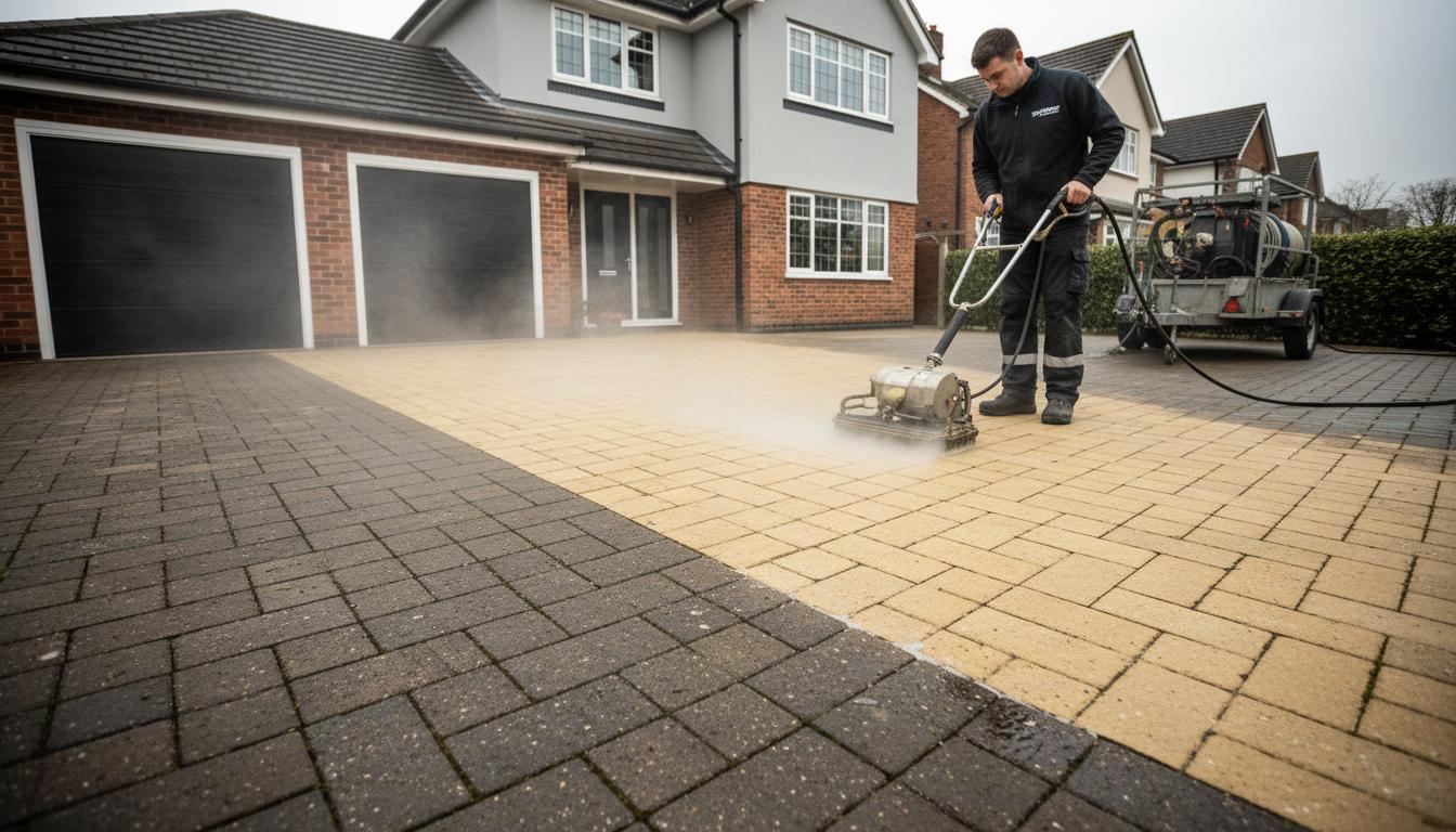 Driveway & Patio Cleaning service by Prixtine Ltd